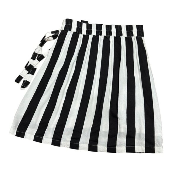 Compania Fantastica Skirt Womens Small Stripe Wrap Tie Viscose Casual Lightweigh - Picture 7 of 7